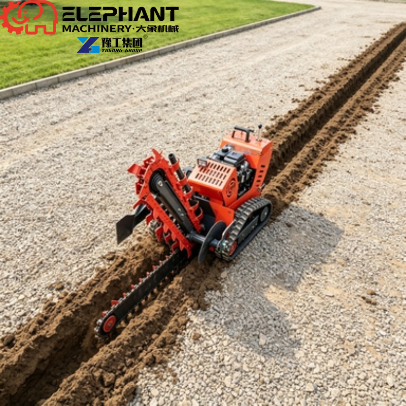 Tracked Trencher, Mini Farmlan - đánh giá và giá Heavy Equipment Trencher