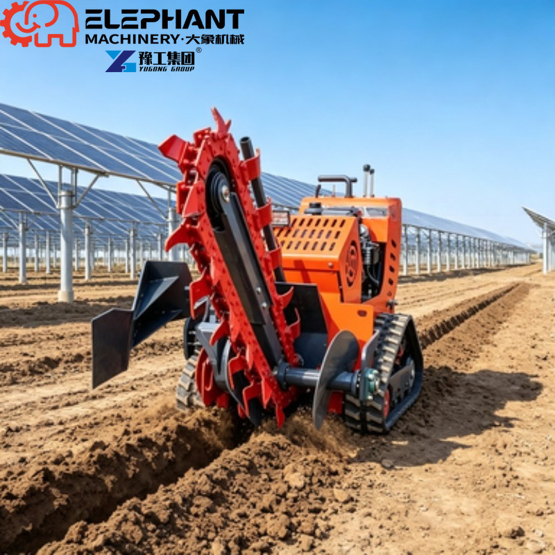 Tracked Trencher, Mini Farmlan - đánh giá và giá Heavy Equipment Trencher