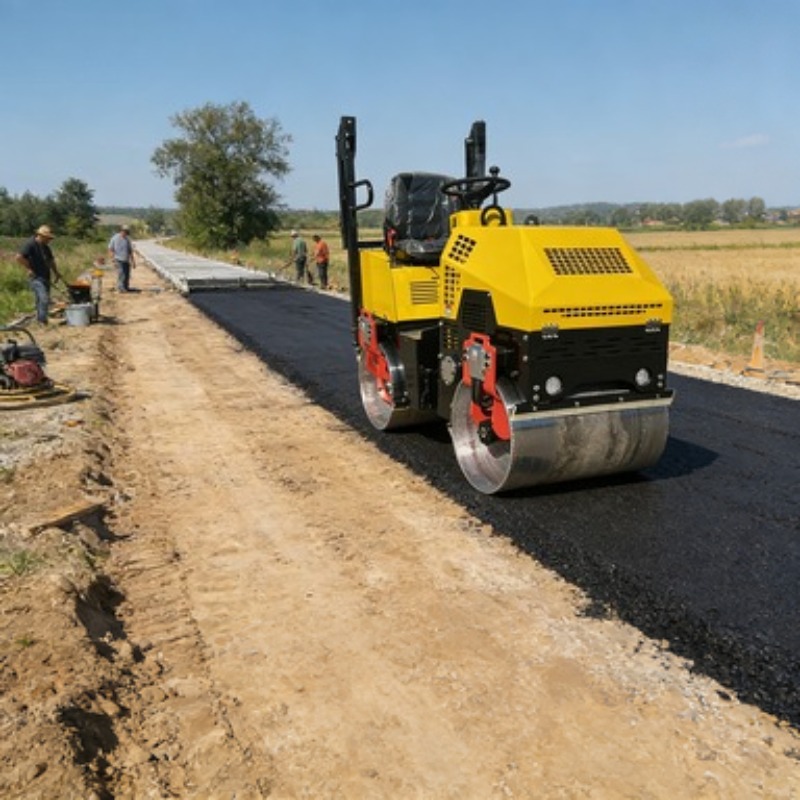 Single Drum Road Roller Vibrat - đánh giá và giá Heavy Equipment In Construction