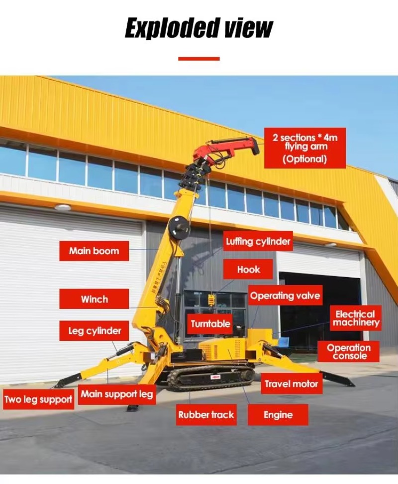 8T Hydraulic Spider Crane Heav - đánh giá và giá Heavy Equipment Lift